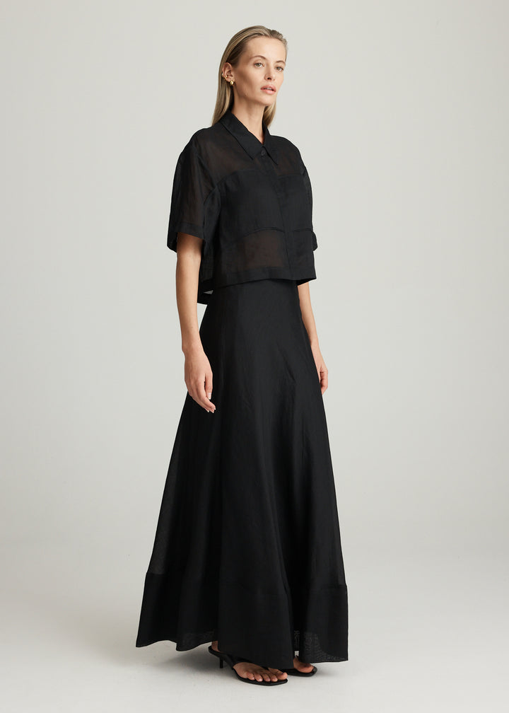 AIRE RAMIE CROP SHIRT
