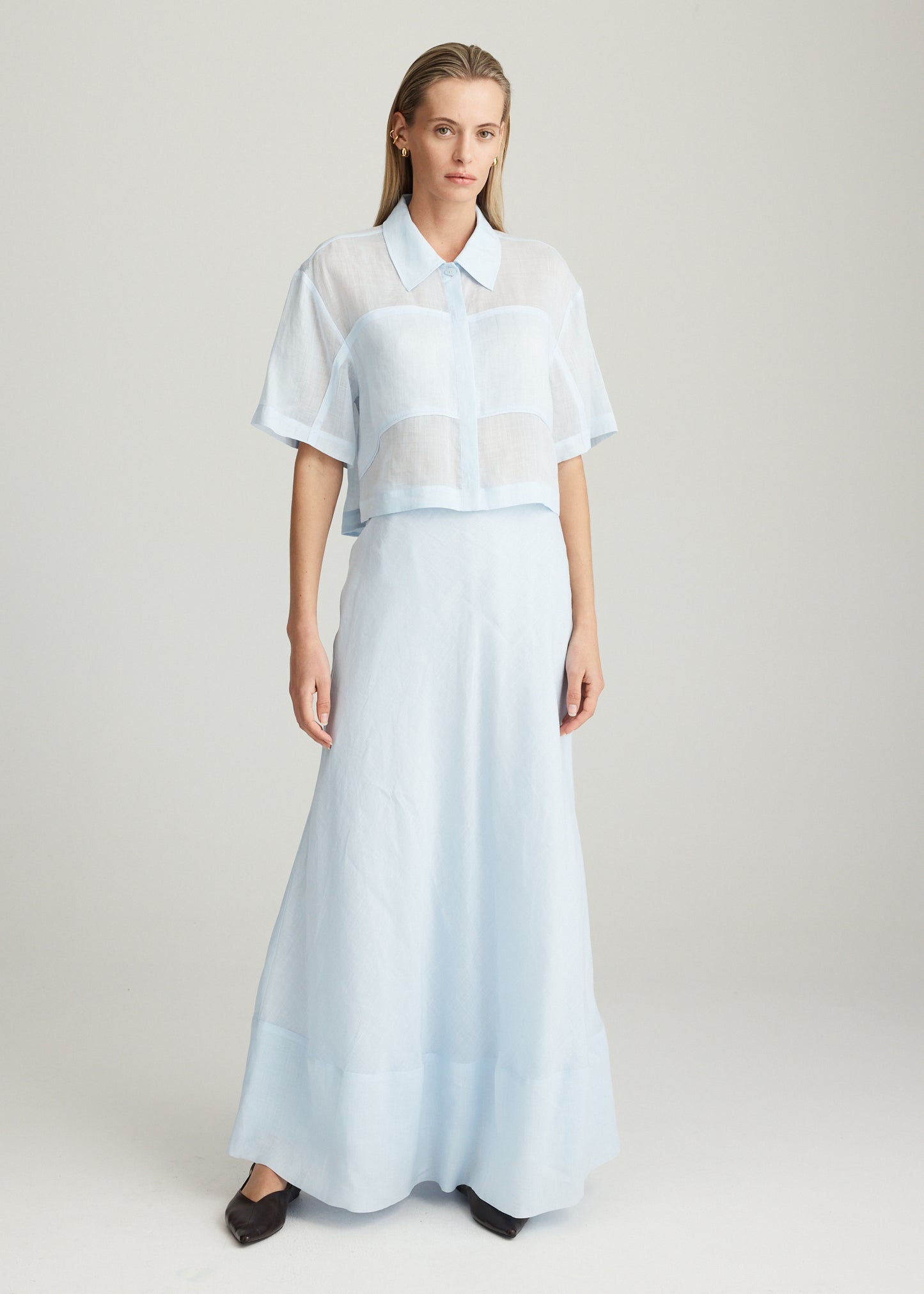 AIRE RAMIE CROP SHIRT