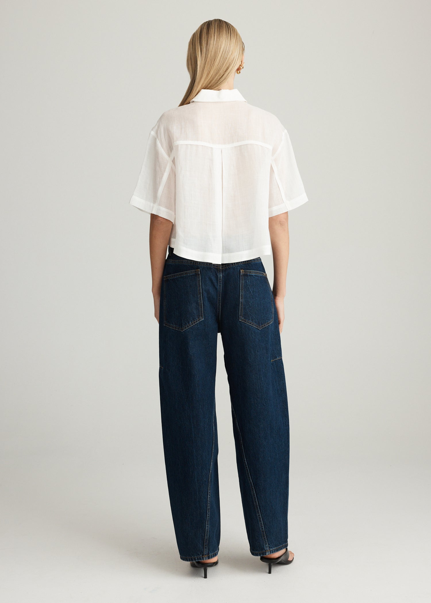 AIRE RAMIE CROP SHIRT